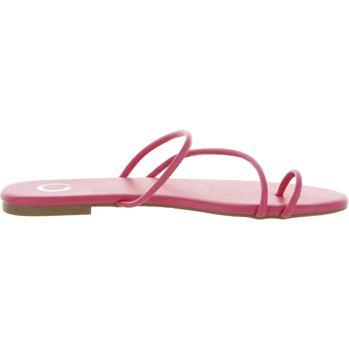 004473 Womens Slip On Toe Strap Flatform Sandals