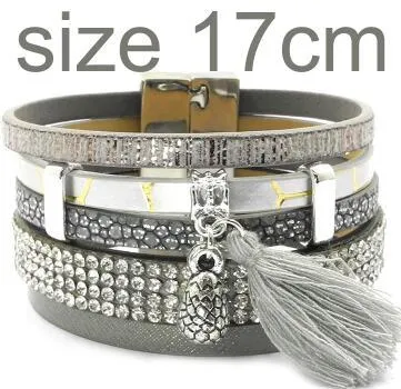 3 Color 3 Size Charm Bracelets and Christmas Gift Wrap Bangles for Women