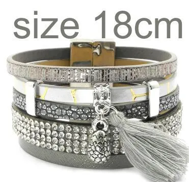 3 Color 3 Size Charm Bracelets and Christmas Gift Wrap Bangles for Women