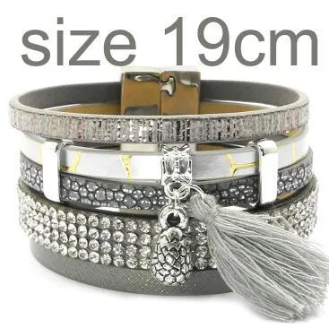 3 Color 3 Size Charm Bracelets and Christmas Gift Wrap Bangles for Women