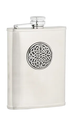 Antique Celtic Sporran Flask - 6oz