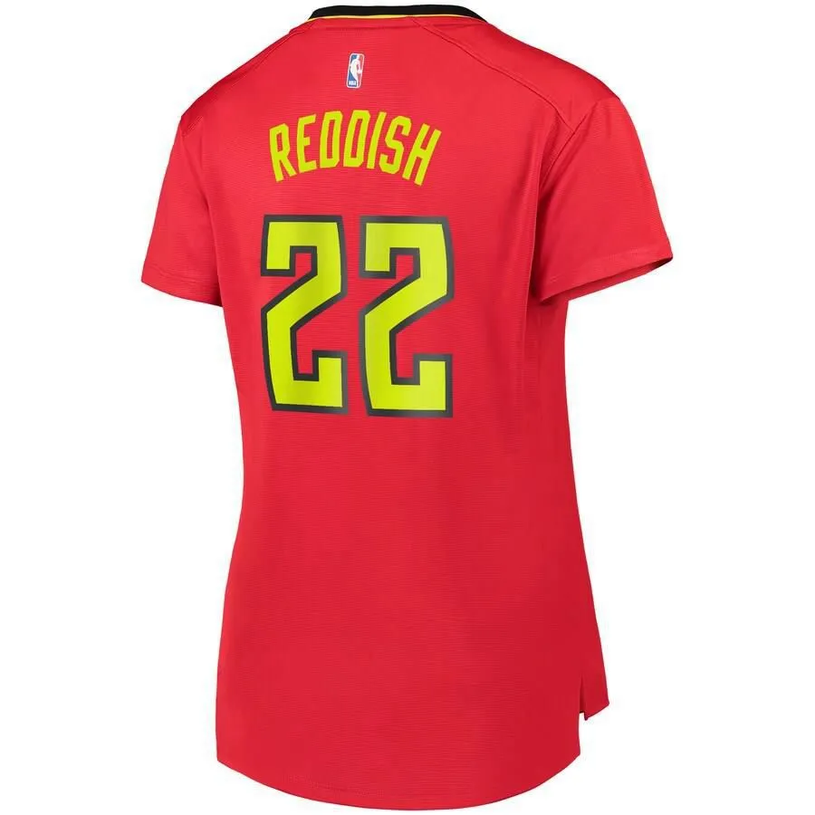 Atlanta Hawks Cam Reddish Fanatics Branded Replica Fast Break Statement Jersey Womens - Red | Ireland M4173F3