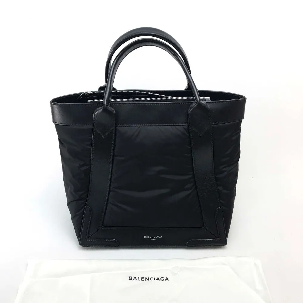 BALENCIAGA Tote Bag 363425 Nylon / leather black Kabas S Women Used Authentic