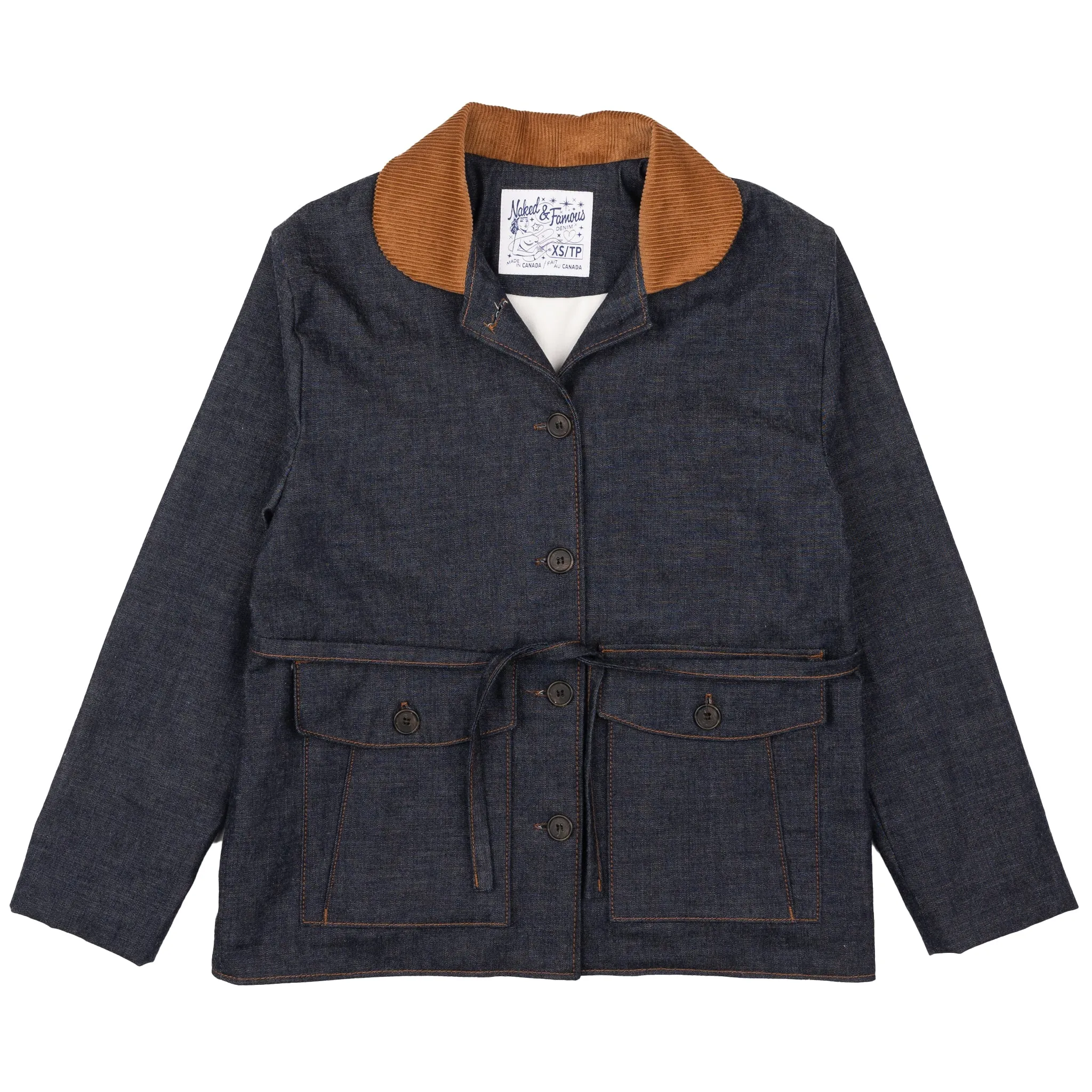 Balmoral Jacket - Slub Nep Rinsed - Indigo