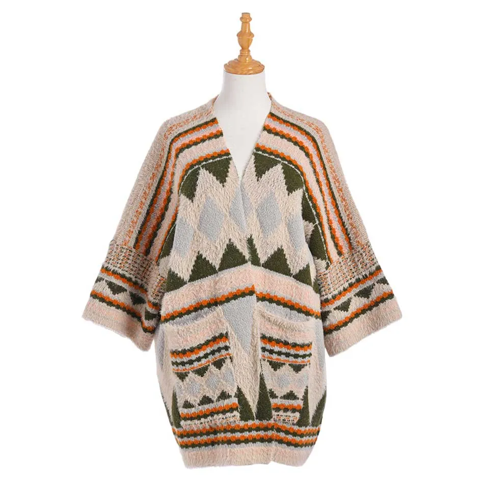 Beautiful Boho Patterned Poncho