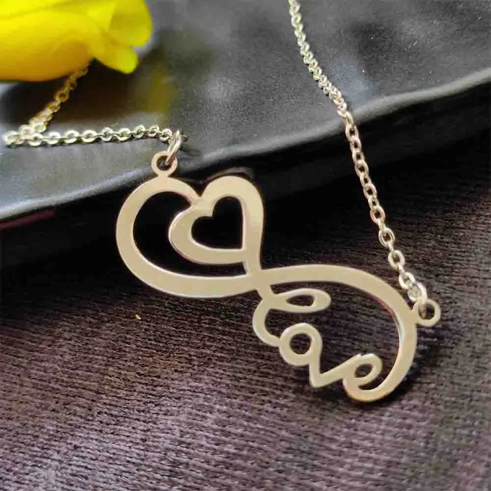 Bhavi Jewels Infinity Heart Shape Chain Pendant