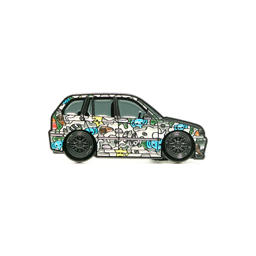 BMW E46 Wagon Baby Milo Leen Customs Enamel Pin