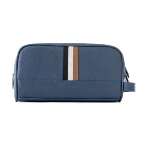 BOSS Washbag with Logo Label - NVY