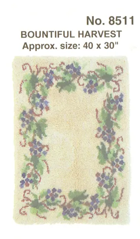 Bountiful Harvest Latch Hook Rug Pattern