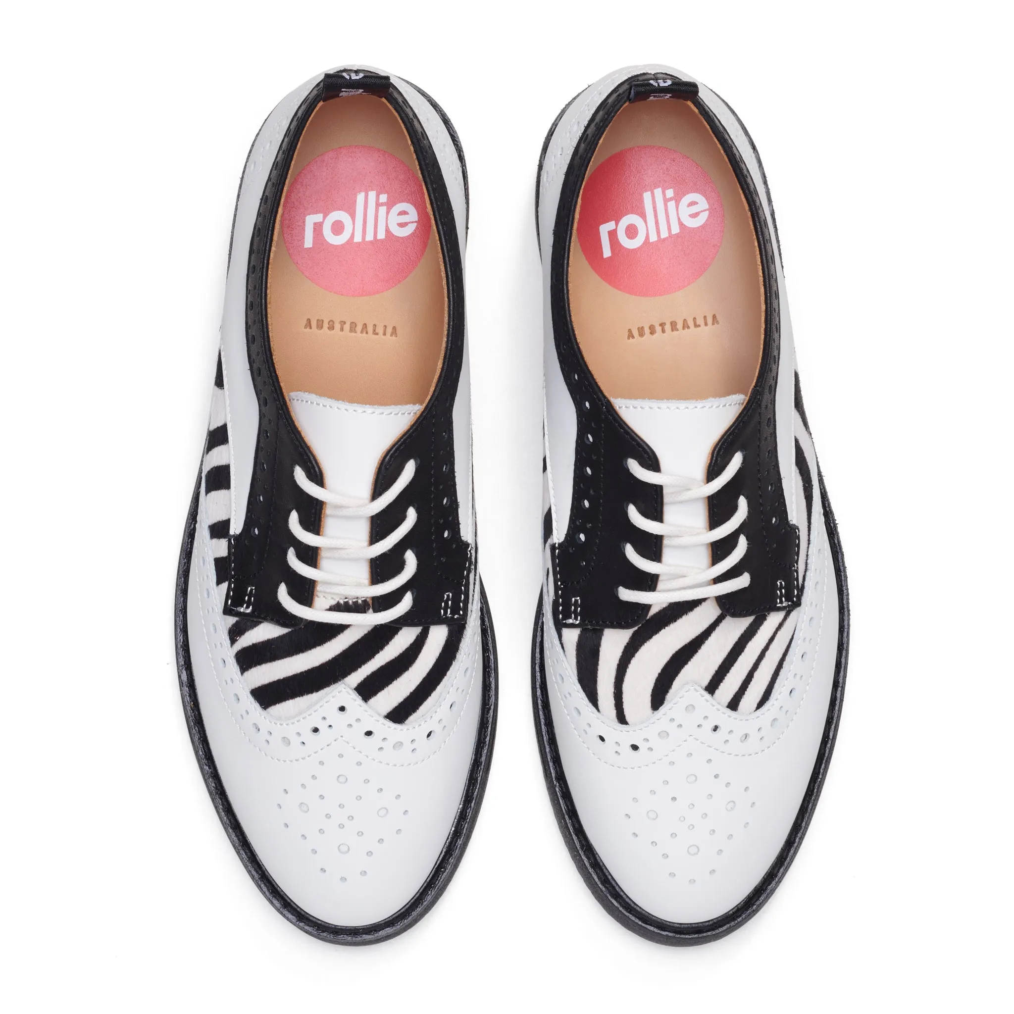 Brogue Rise Off White/Zebra