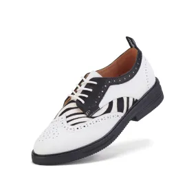 Brogue Rise Off White/Zebra