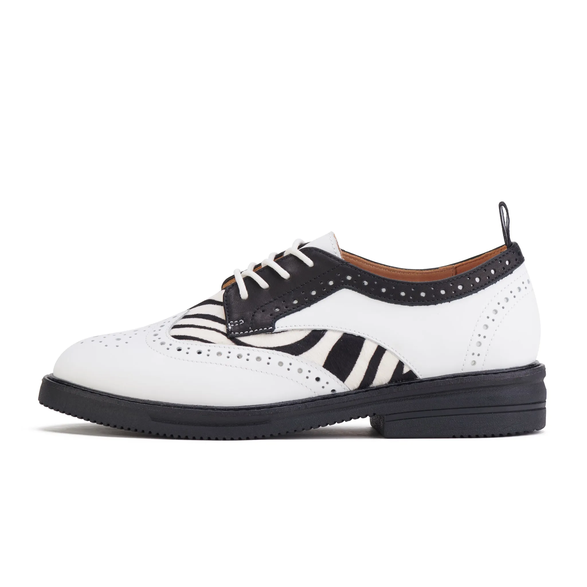 Brogue Rise Off White/Zebra