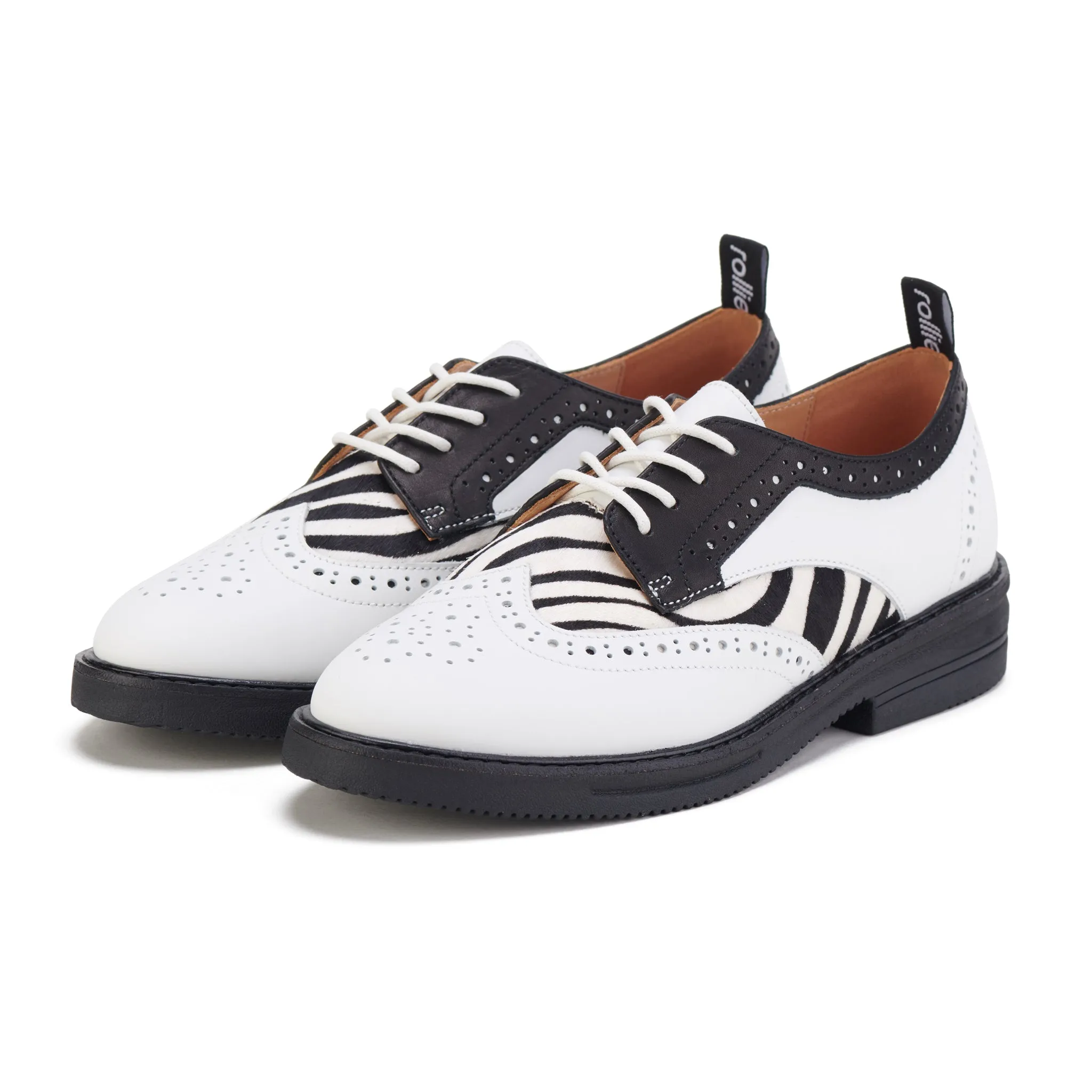 Brogue Rise Off White/Zebra