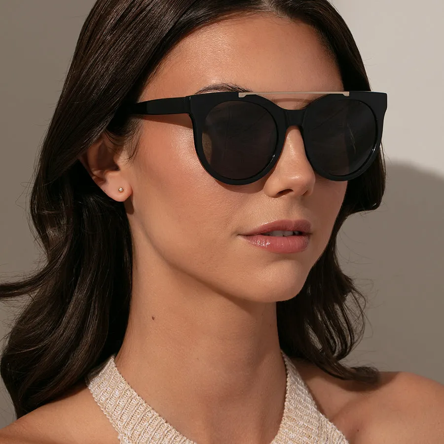 Brow Bar Round Sunglasses