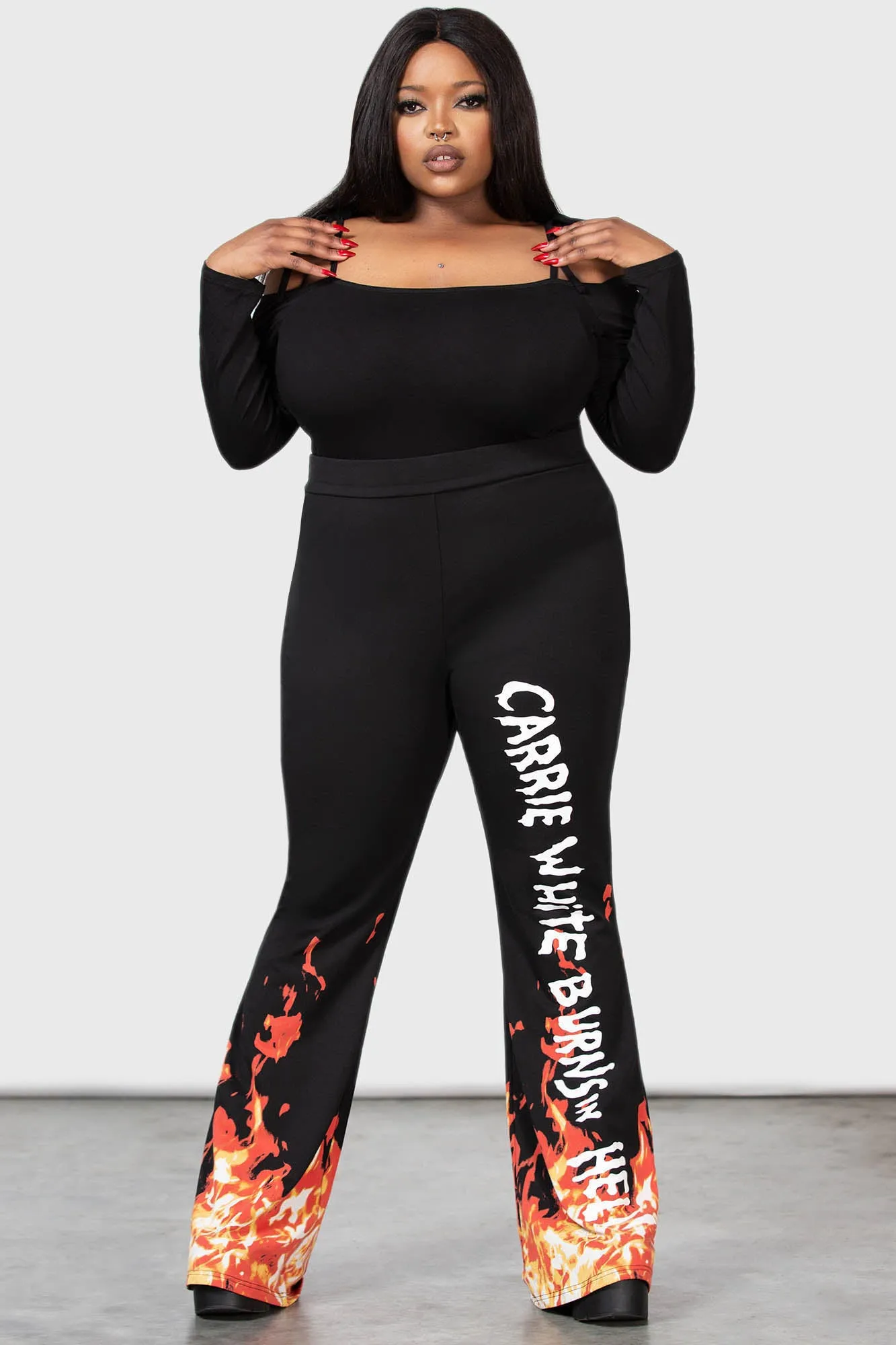 Carrie Bootcut Trousers [PLUS]