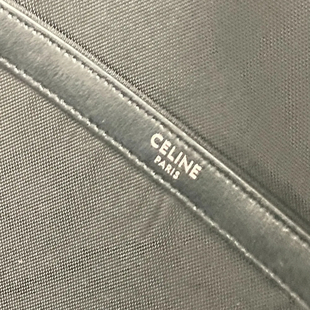 CELINE Backpack Nylon, Leather black logo mens Used Authentic