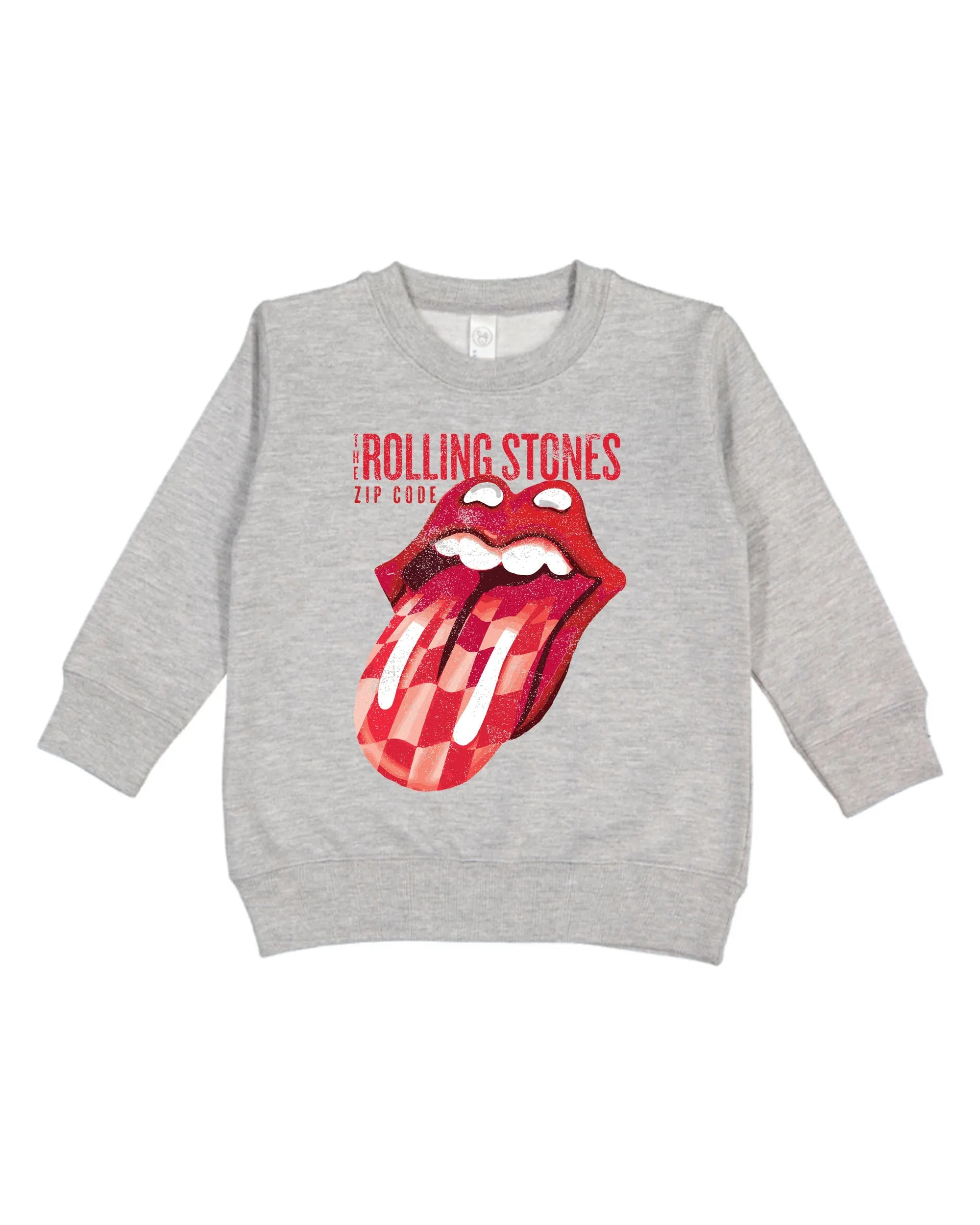 Children's Rolling Stones Zip Code Gray Sweatshirt