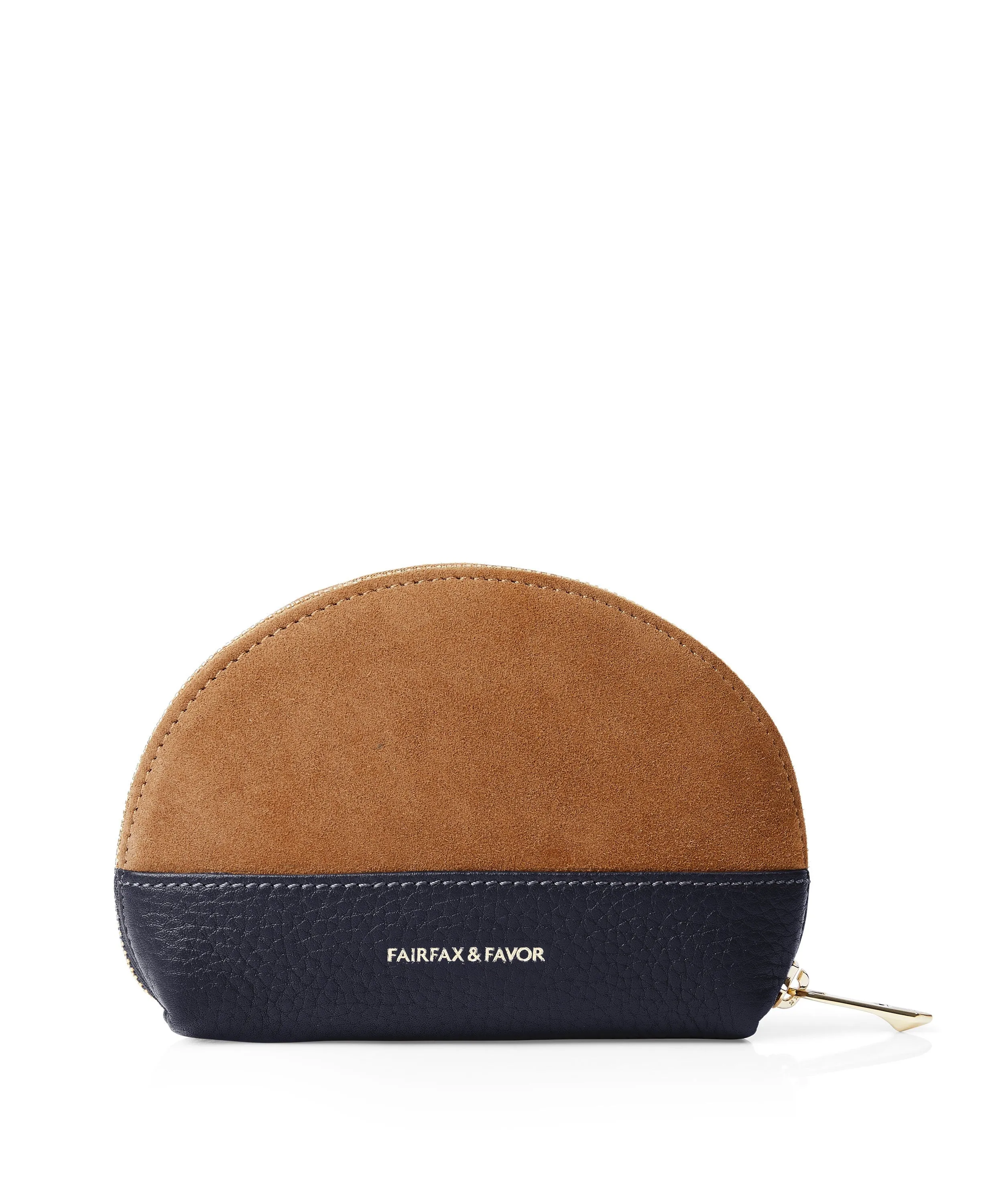 Chiltern Coin Purse - Tan/Navy