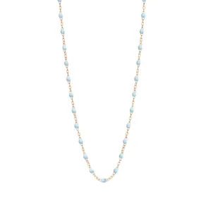 Classic Gigi Baby Blue necklace, Rose Gold, 19.7"