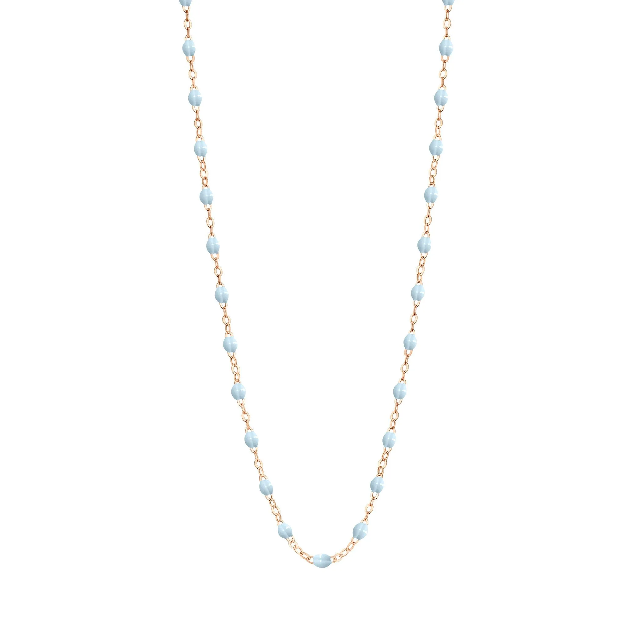 Classic Gigi Baby Blue necklace, Rose Gold, 19.7"