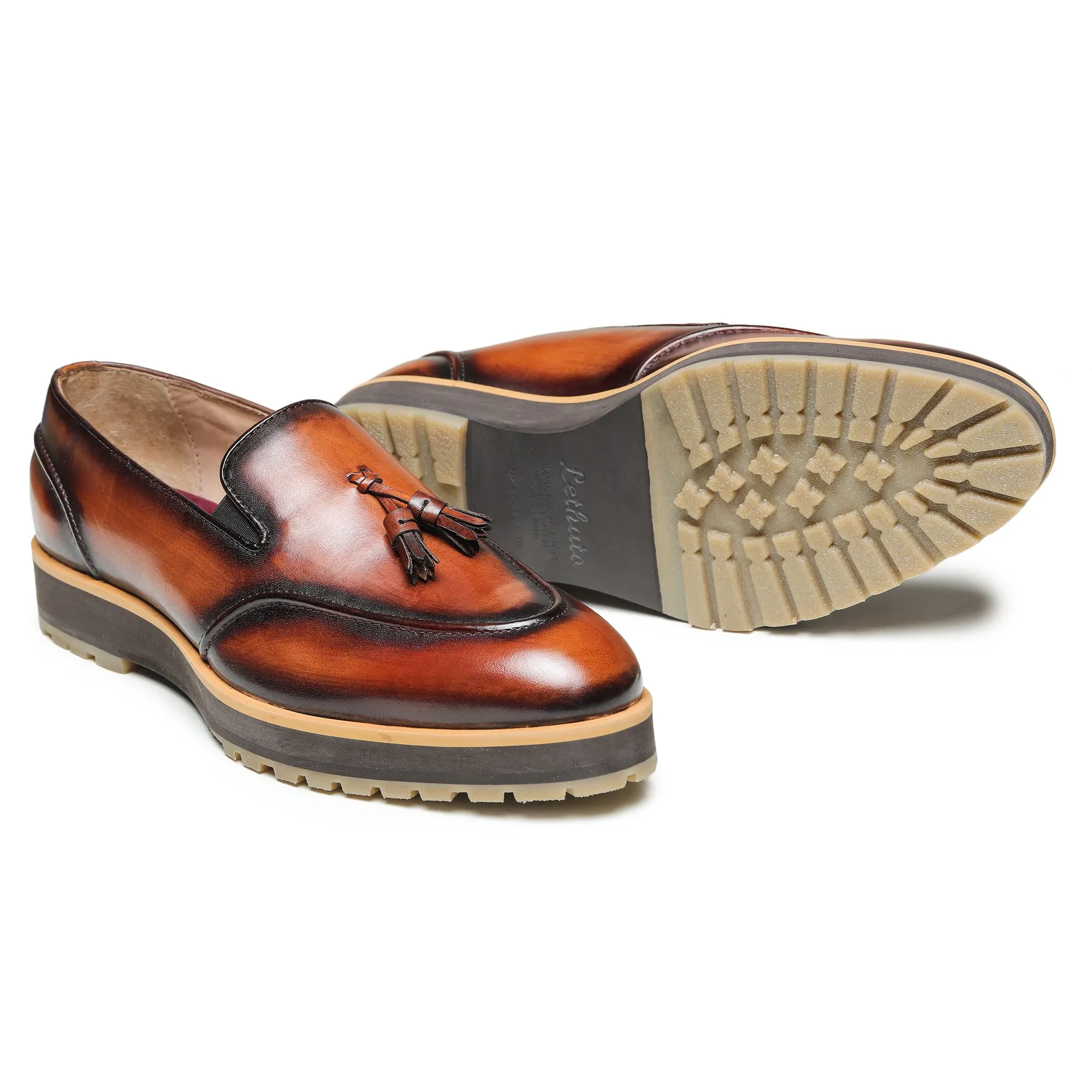 Classic Tassel Loafers - Tan