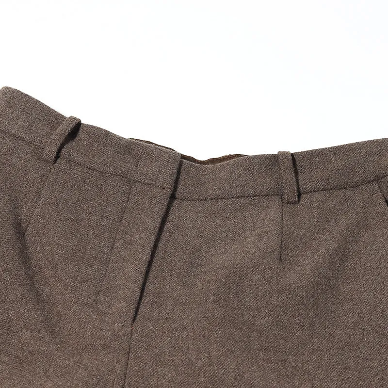 Coffee Brown Washable Woolen Pants