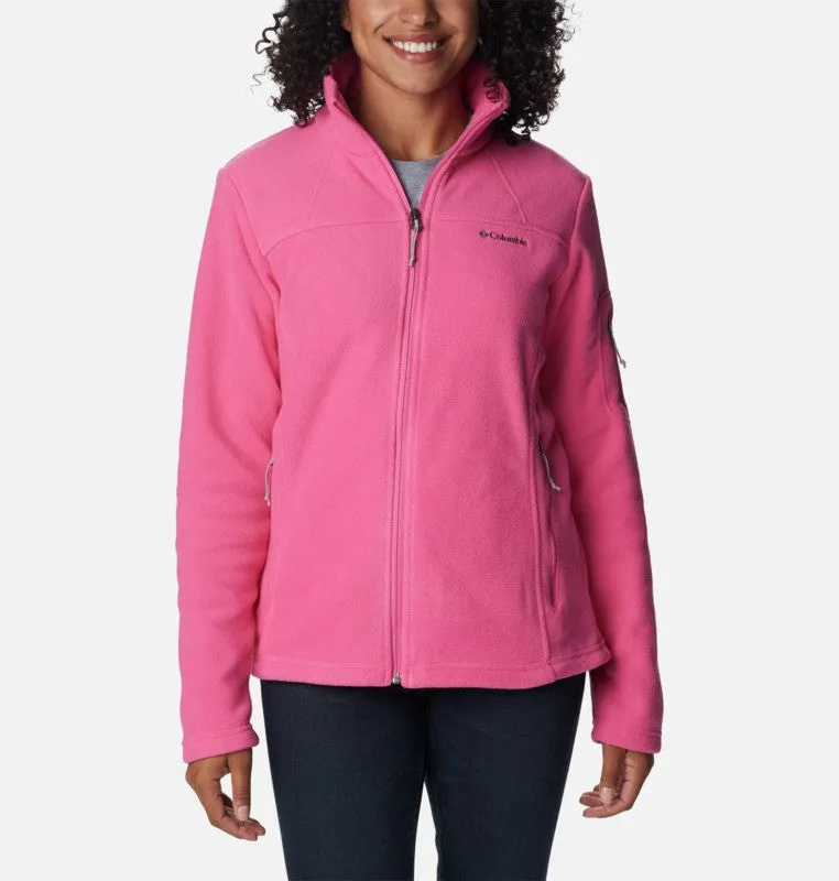 Columbia Ladies Fast Trek II regular Fit Full Zip Fleece-PINK