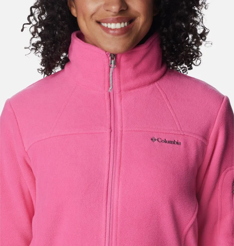 Columbia Ladies Fast Trek II regular Fit Full Zip Fleece-PINK