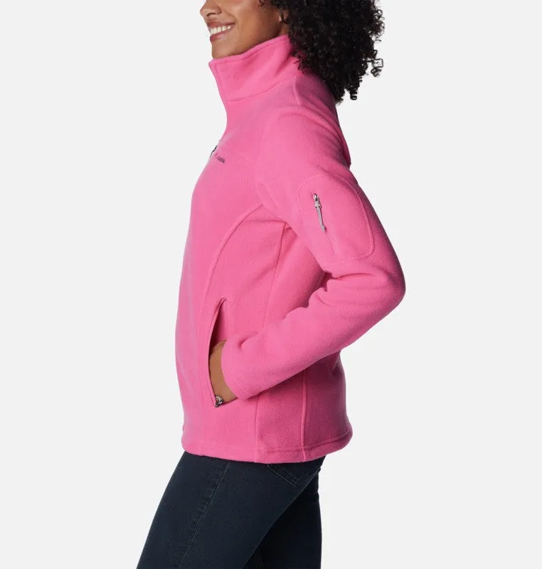 Columbia Ladies Fast Trek II regular Fit Full Zip Fleece-PINK