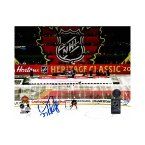 Connor Hellebuyck Winnipeg Jets Autographed Heritage Classic 8x10 Photo - Fan Cave COA