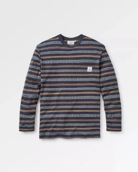 Crackle Organic Relaxed Fit LS T-Shirt - Midnight Fairisle