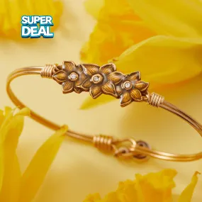 Daffodil Medley Bangle Bracelet