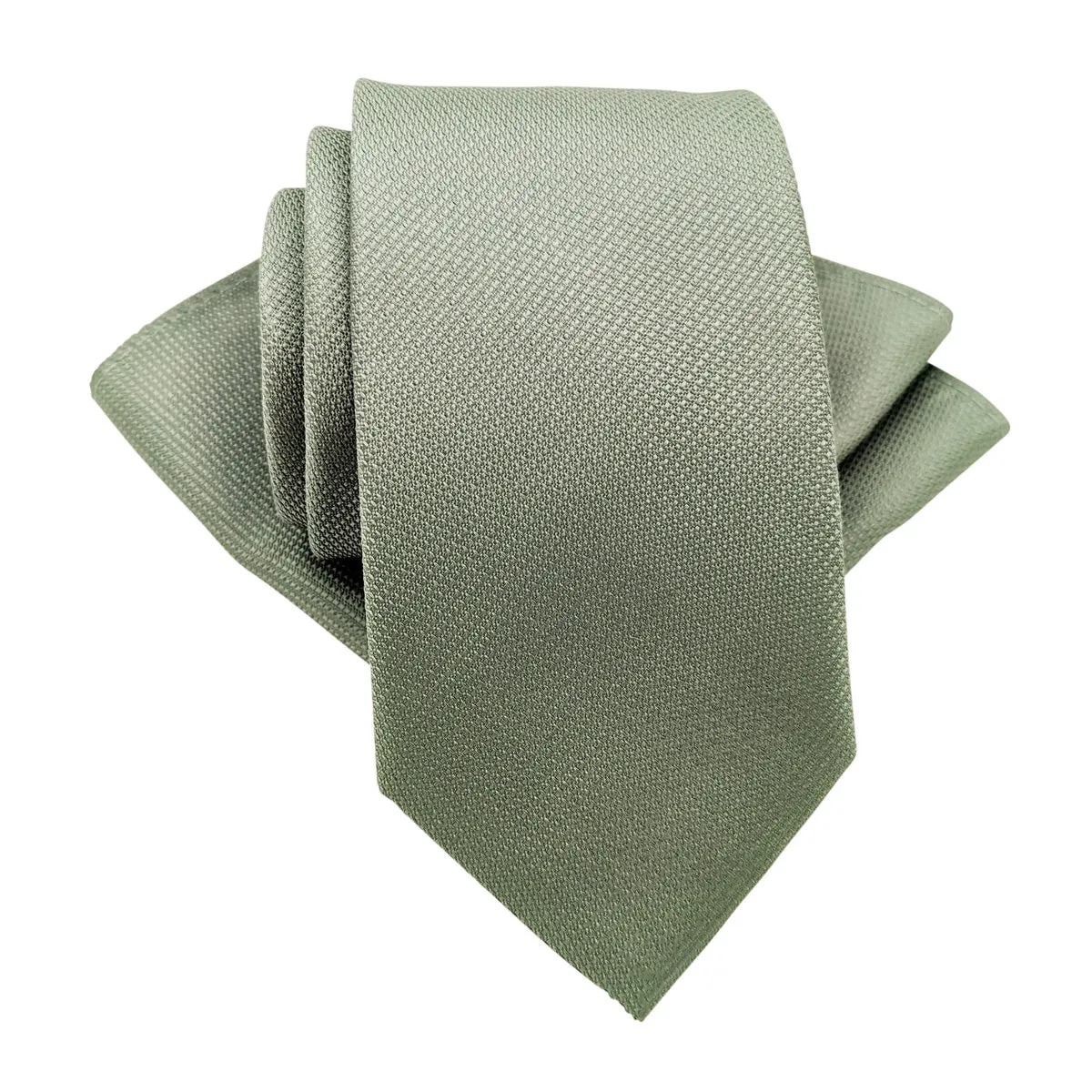 Dark Sage Textured Pocket Square