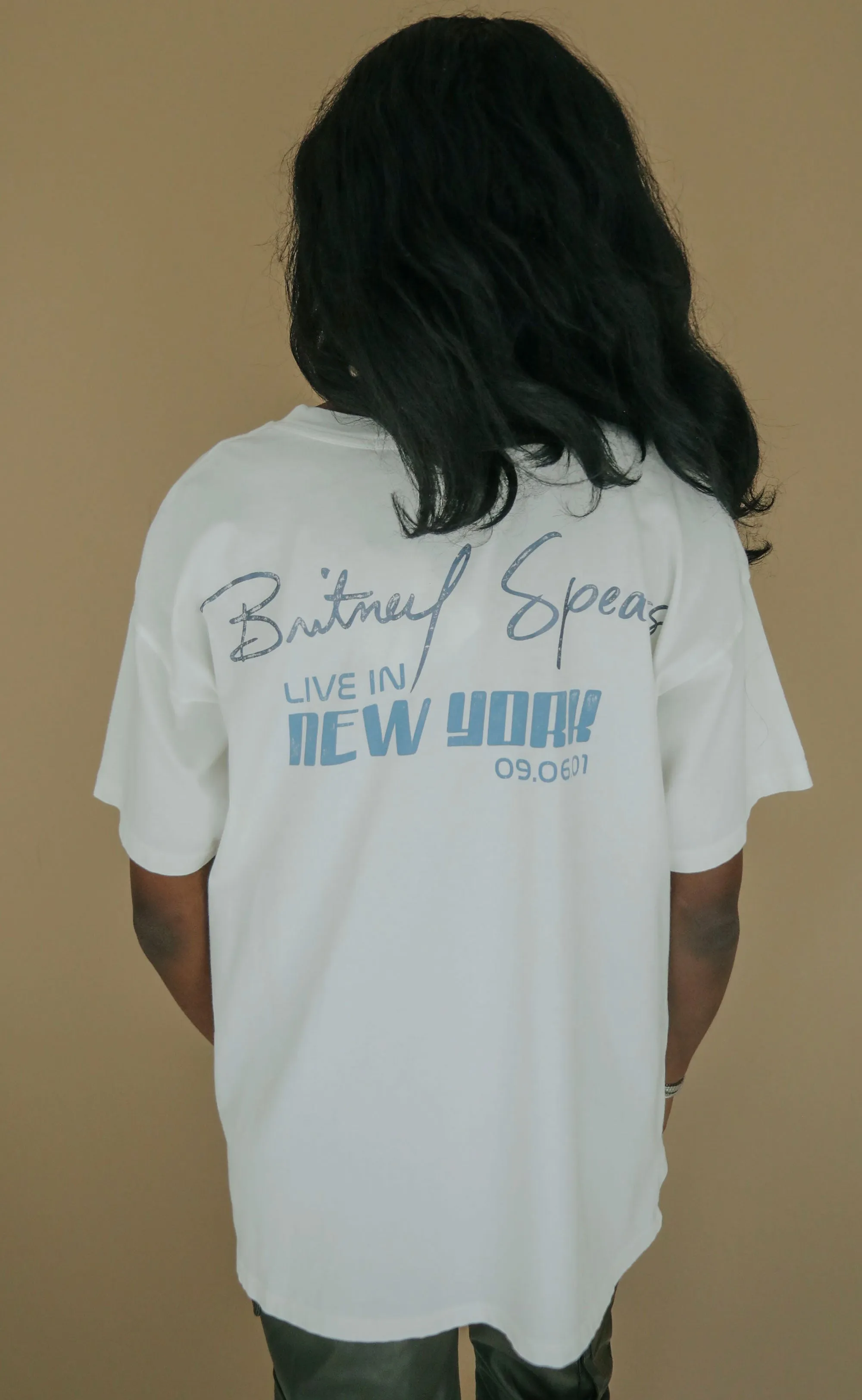 daydreamer: britney spears slave 4 u merch tee - white