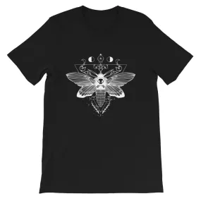 Death Head Moth, Unisex T-Shirt, Black