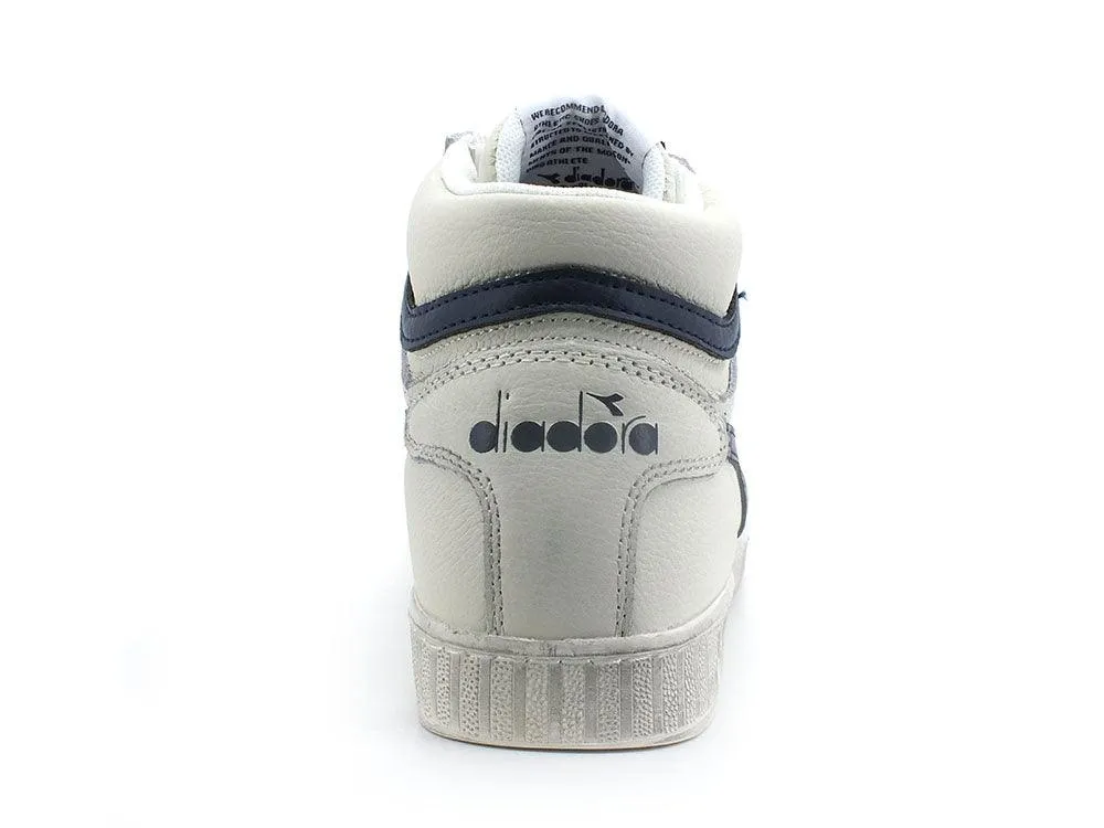 DIADORA Game L High Waxed Sneaker White Blue Sea 501.17830001