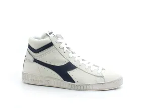 DIADORA Game L High Waxed Sneaker White Blue Sea 501.17830001