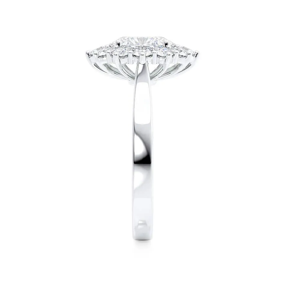 DIANA - Iconic Oval Lab Diamond Platinum 950 Halo