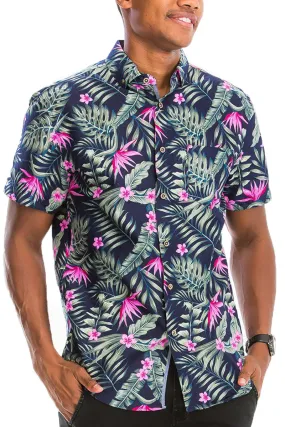 Digital Print Hawaiian Short Sleeve Shirt