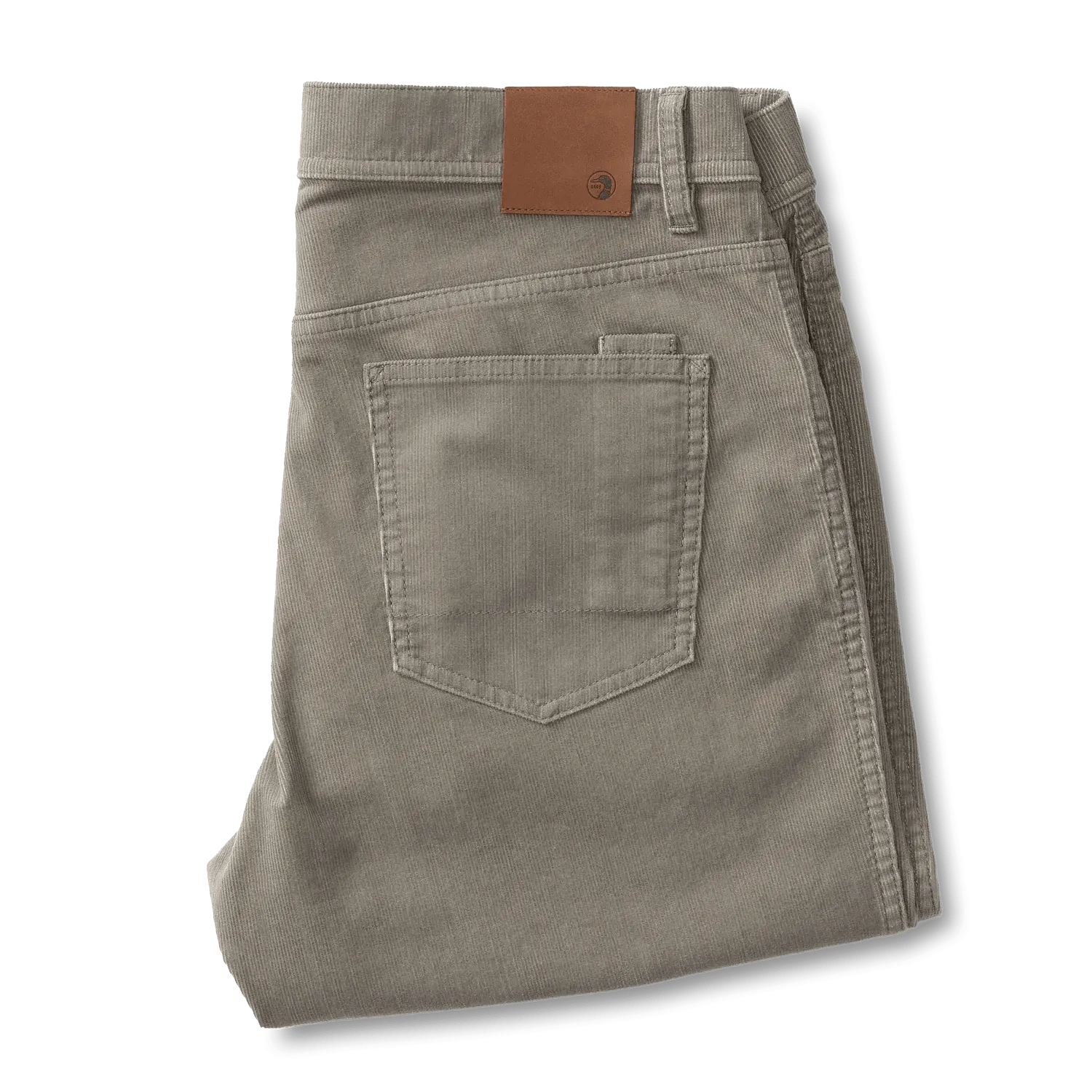 Duck Head Holston Corduroy 5-Pocket Pants in Brushed Nickel - Men's