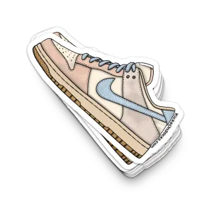 Dunk Low "Sanddrift Light Armory Blue" Sneaker Sticker