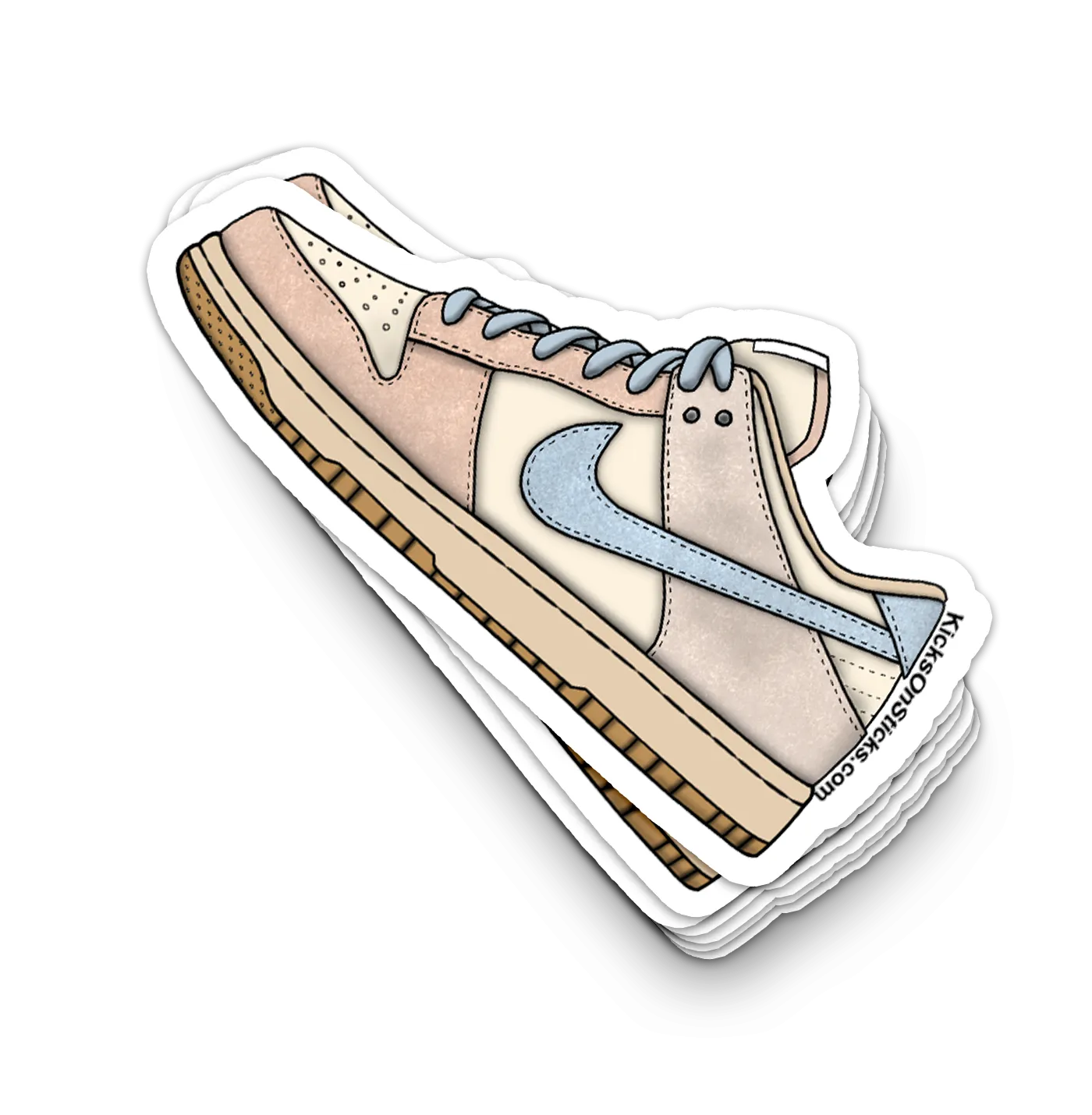 Dunk Low "Sanddrift Light Armory Blue" Sneaker Sticker