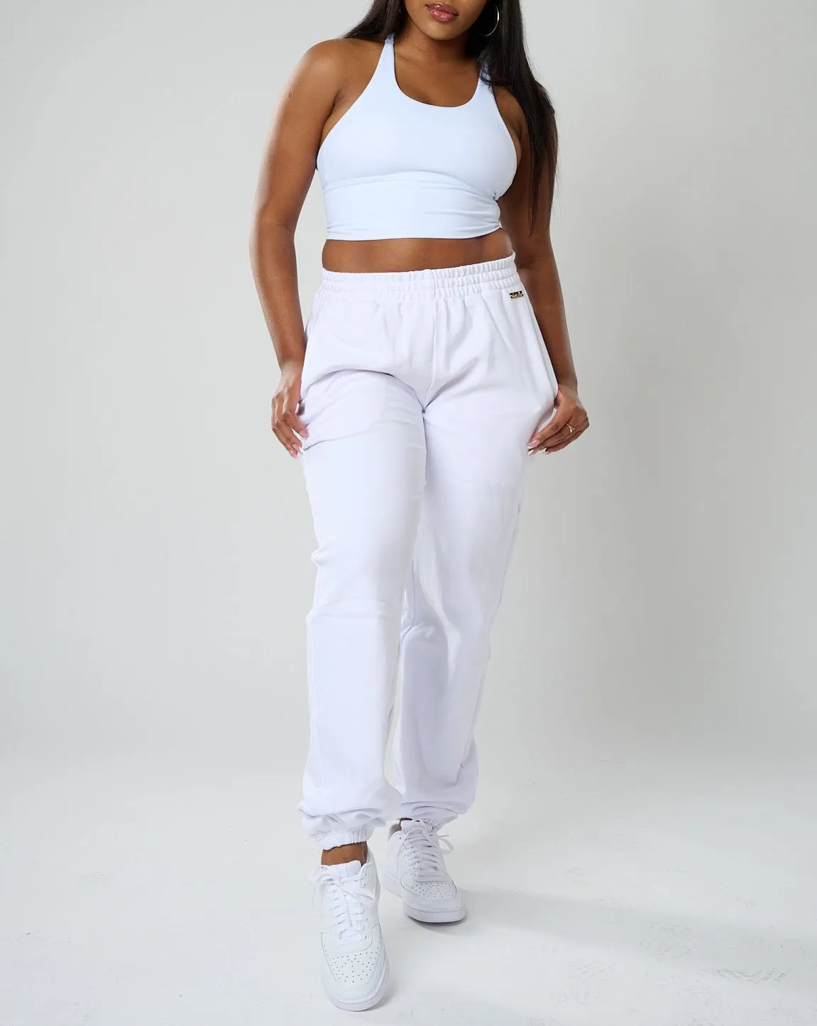 Fabiola Joggers - White