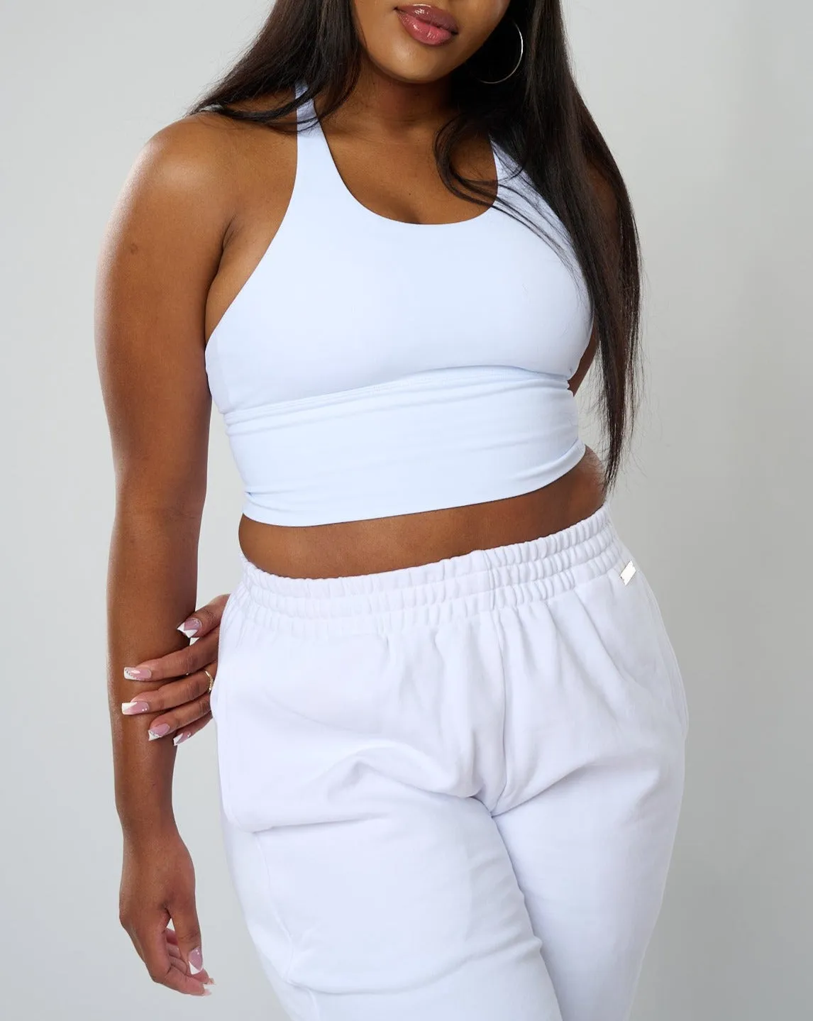 Fabiola Joggers - White