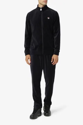 Fila LM13B750-001/LM13B751-001 Black O-Fit Velour Tracksuit