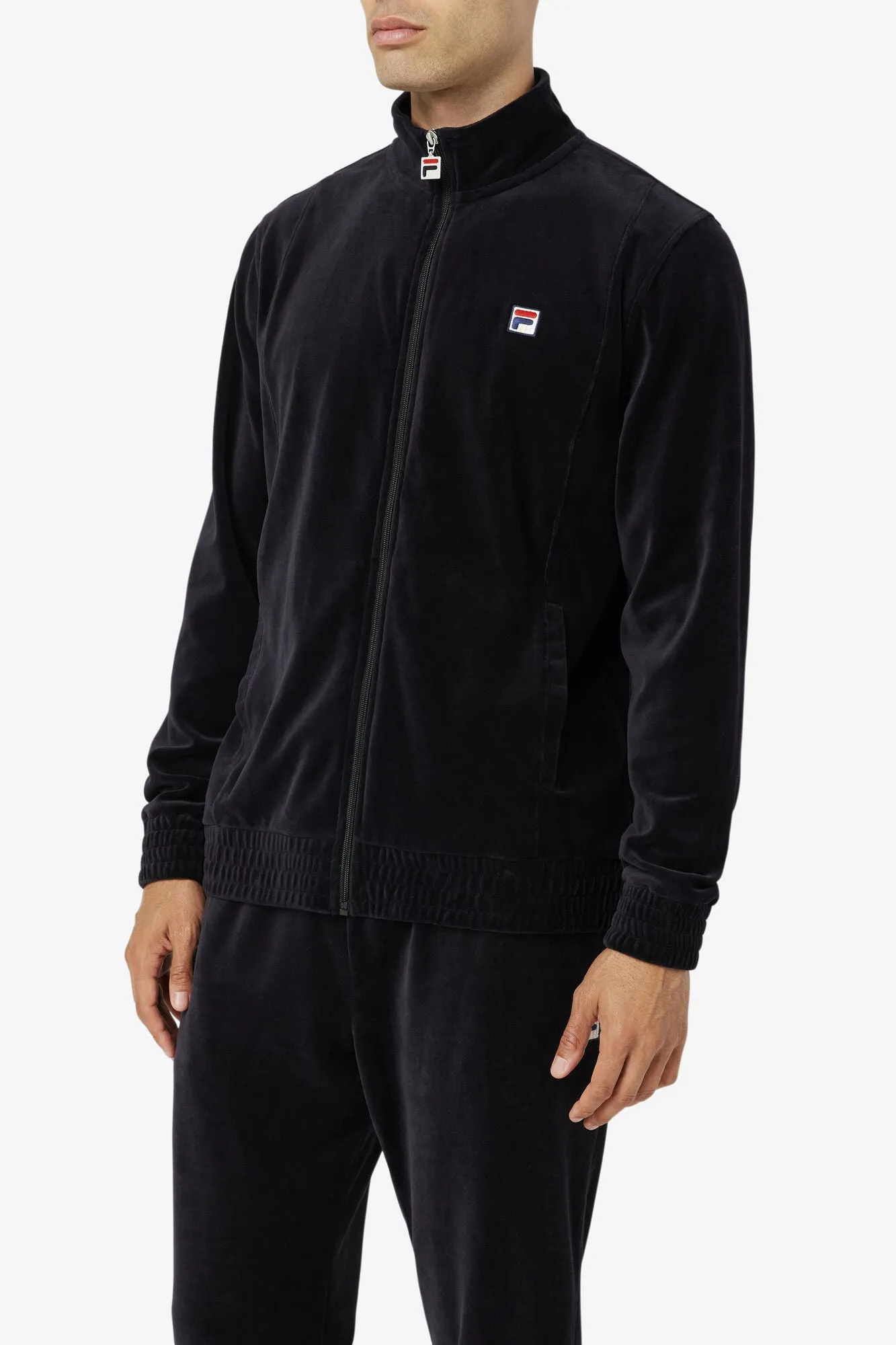 Fila LM13B750-001/LM13B751-001 Black O-Fit Velour Tracksuit