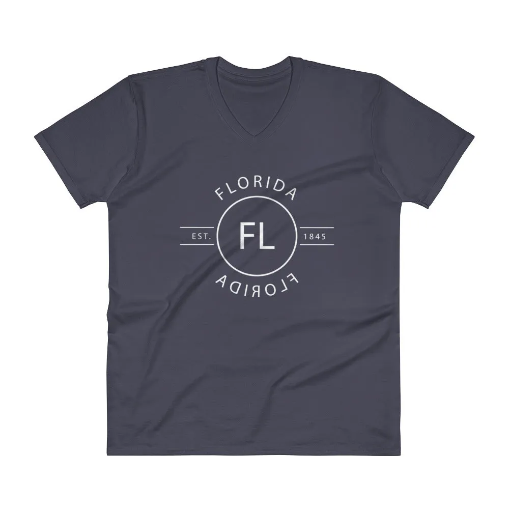 Florida - V-Neck T-Shirt - Reflections