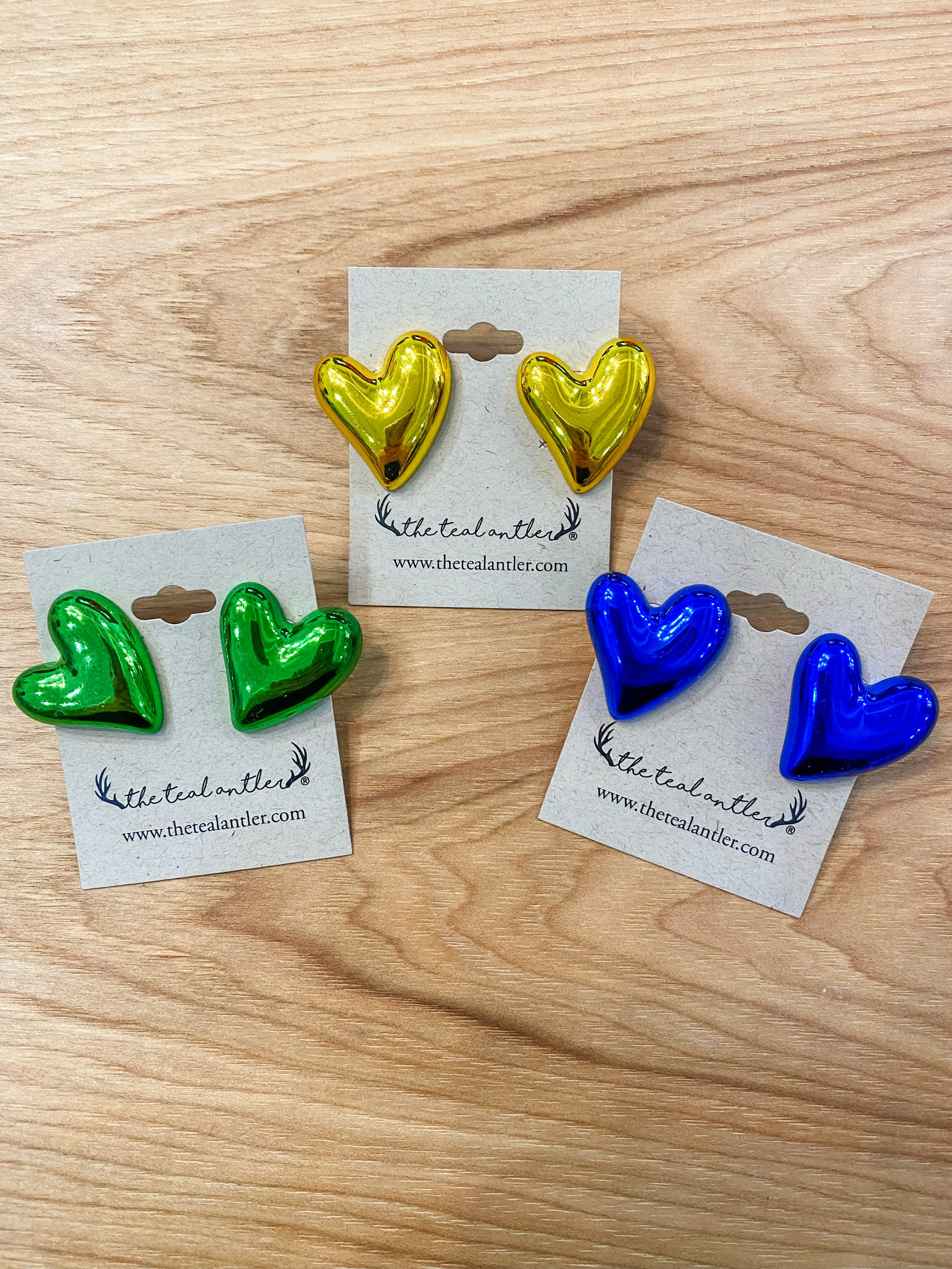 Foil Balloon Heart Stud