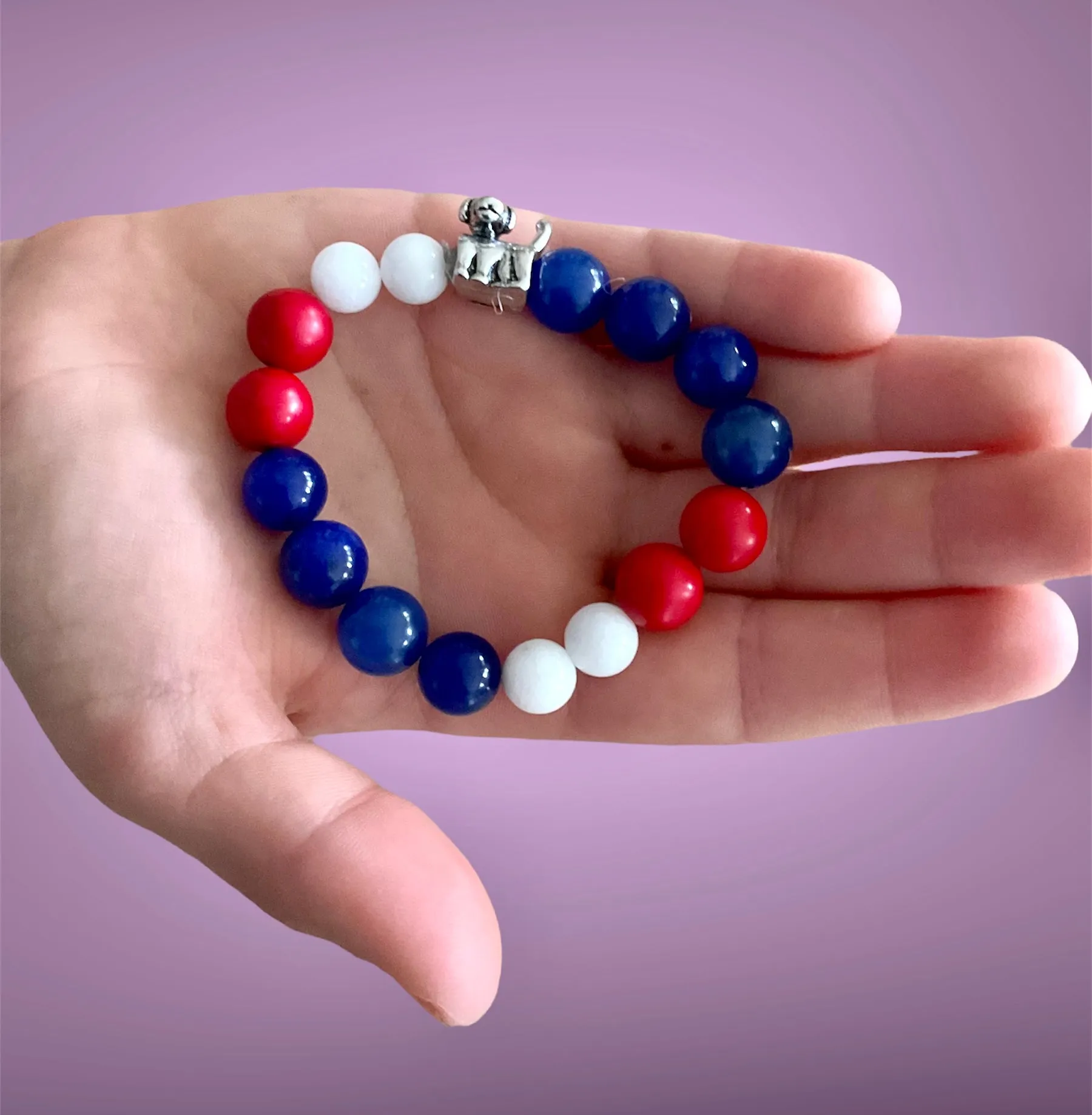 Football Theme - Gemstone Bracelet