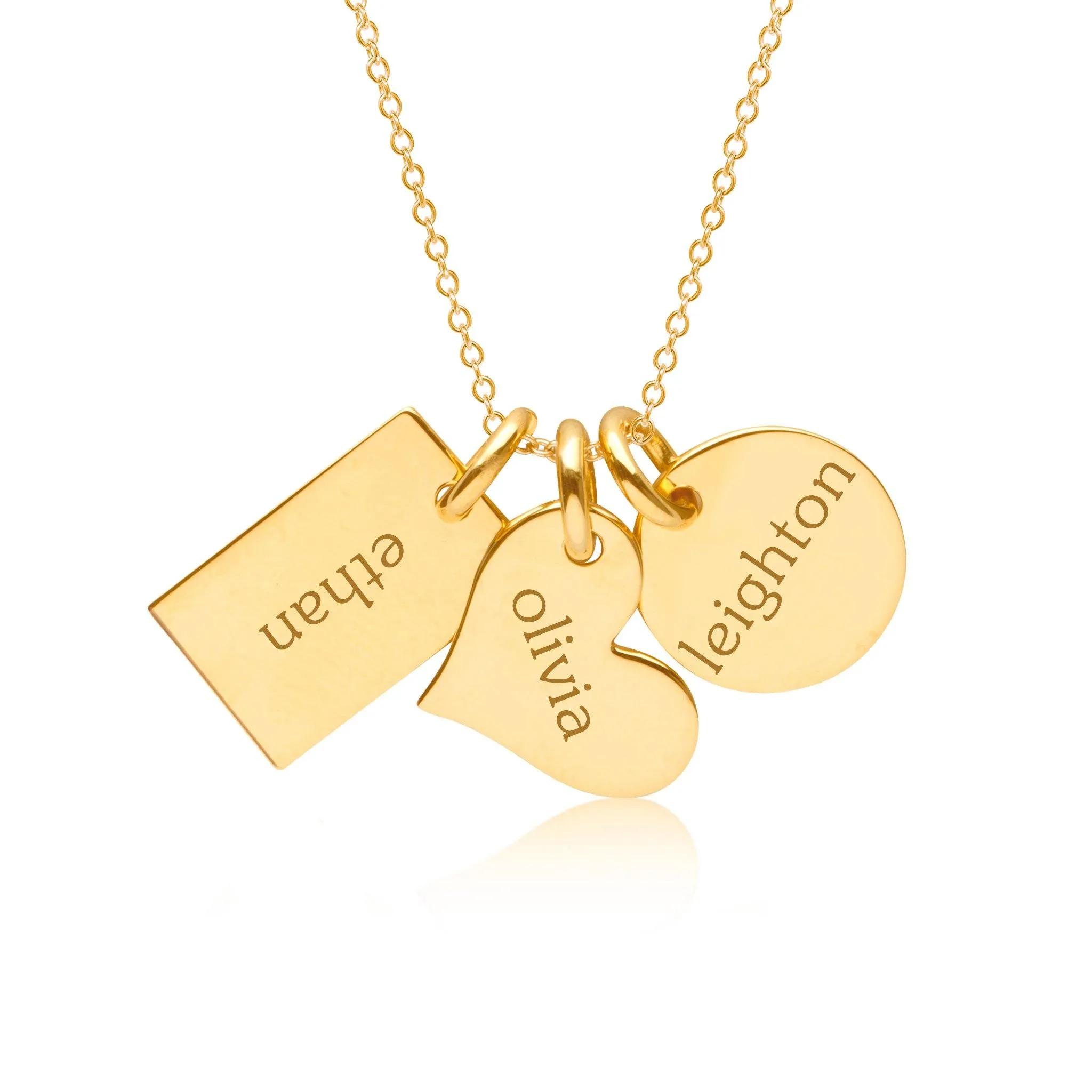 Gold Family Necklace